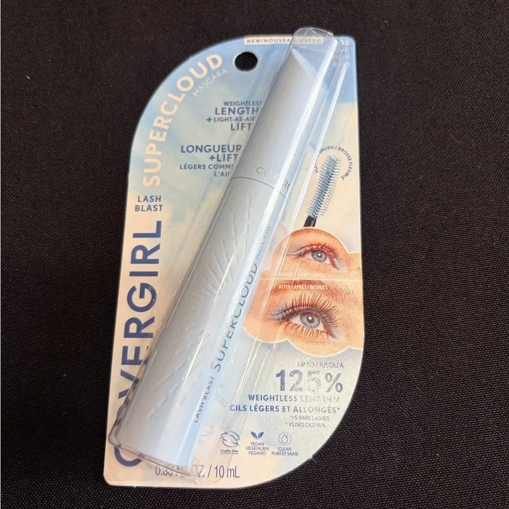 🦋 COVERGIRL Supercloud Black Mascara New FullSz